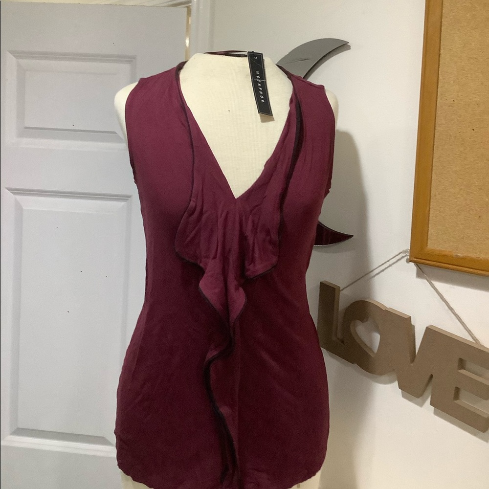 Ruffle Detail Tank Blouse